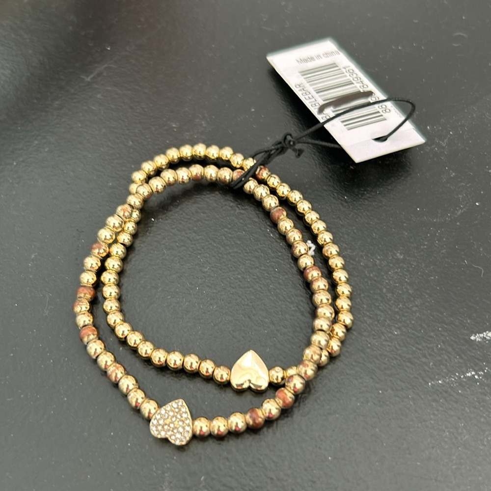 BaubleBar NWT Mommy & Me Heart Bracelets, Set of 2
